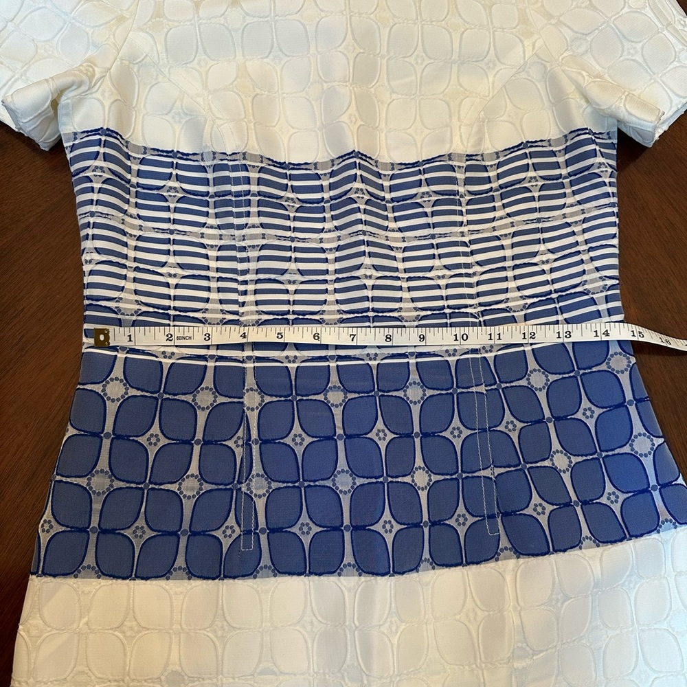 Roland USA Colorblock Textured Dress | Made in USA - Picture 6 of 12